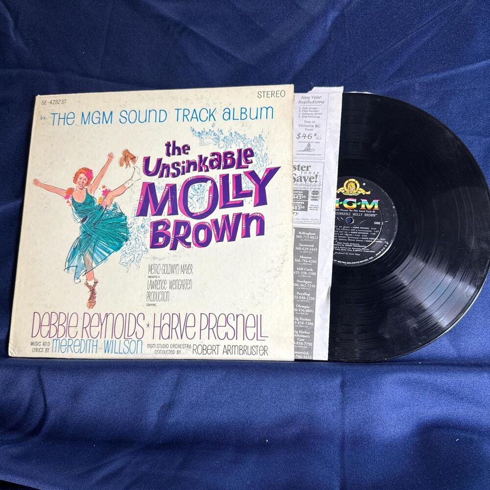 The Unsinkable Molly Brown 1968 soundtrack album on vinyl
